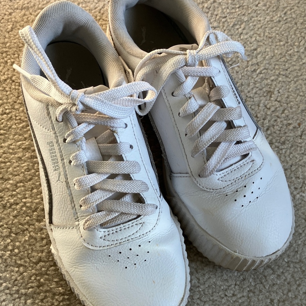 Puma Classic White Lace-Up Sneakers